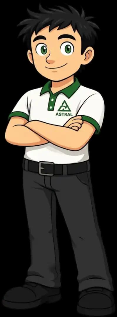 Mascote da Astral Saúde Ambiental